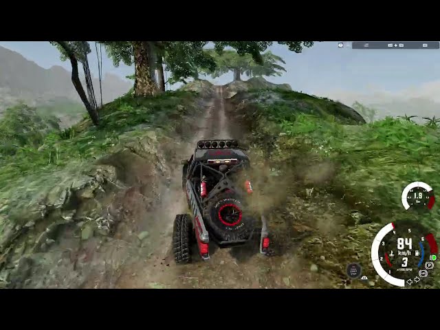 Driving On a Forest Offroad Trail In BeamNG.drive.