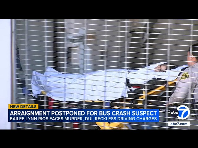 Deadly LA bus crash: Suspect wheeled to court on gurney, arraignment postponed