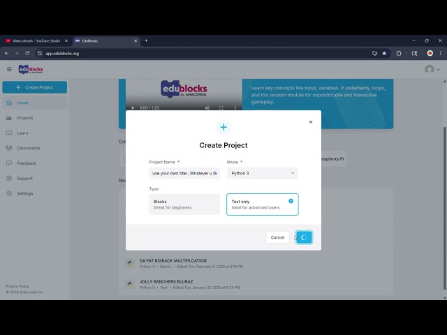 How to make a simple code in edublocks (for biginers)