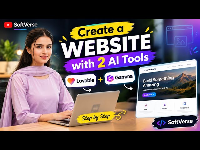 How to Create a Website with AI 🤖 | Lovable + Gamma AI Tutorial (No Coding)