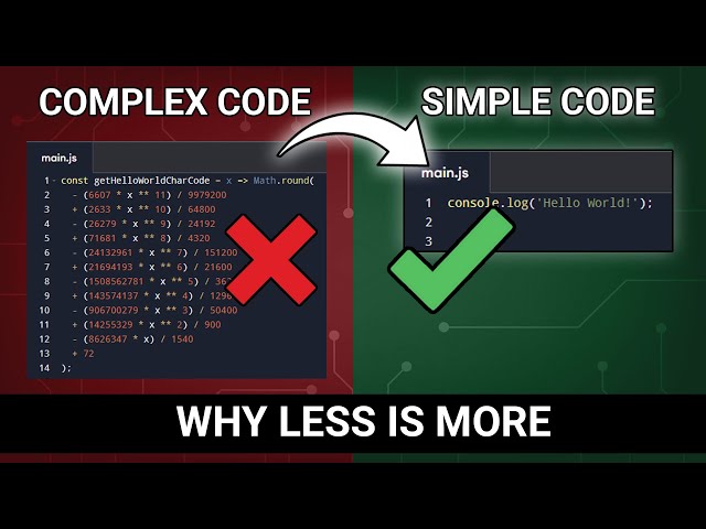 Complex Code vs. Simple Code: Why Less is More