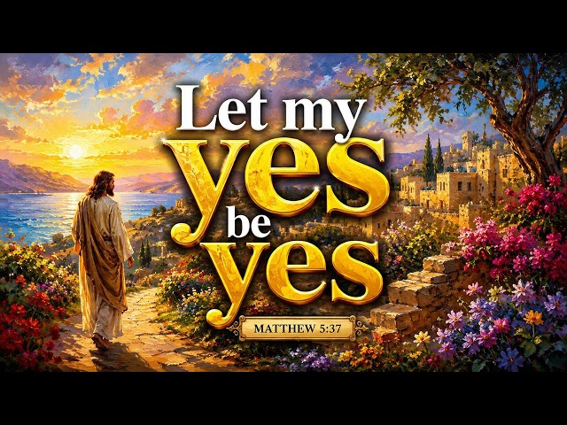 Let my yes be yes