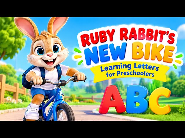 Ruby Rabbit’s New Bike 🚲 | ABC Alphabet Song A–Z | Learning Letters for Preschoolers 🐰