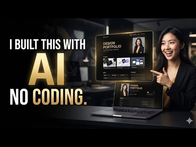 I Built My Portfolio Website With AI. No Coding Required. #viralvideo 