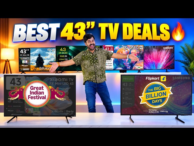 I Bought All 43" TVs | Best 43 Inch TV in Amazon Great Indian Festival & Flipkart Big Billion Days