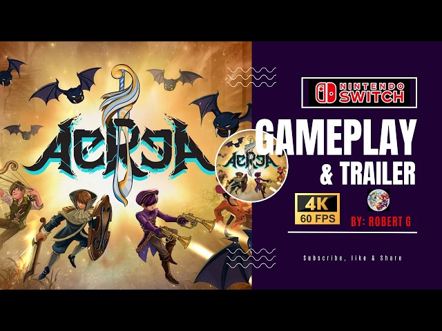 AereA | Nintendo Switch Gameplay & Trailer in 4K 60FPS