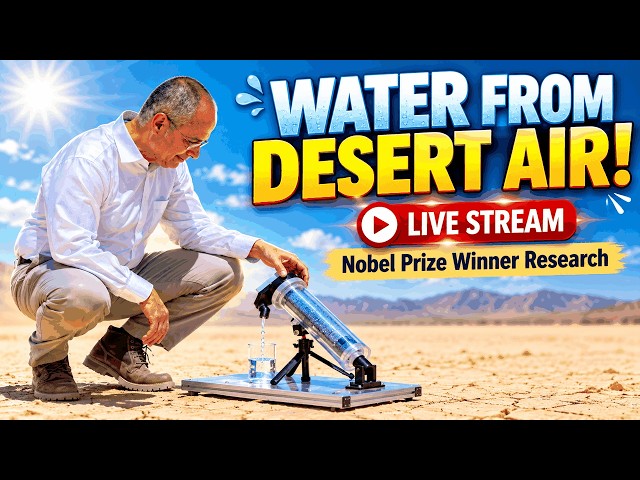 Water From Desert Air! 🌵💧 Nobel Prize Winner Omar Yaghi’s Incredible MOF Research