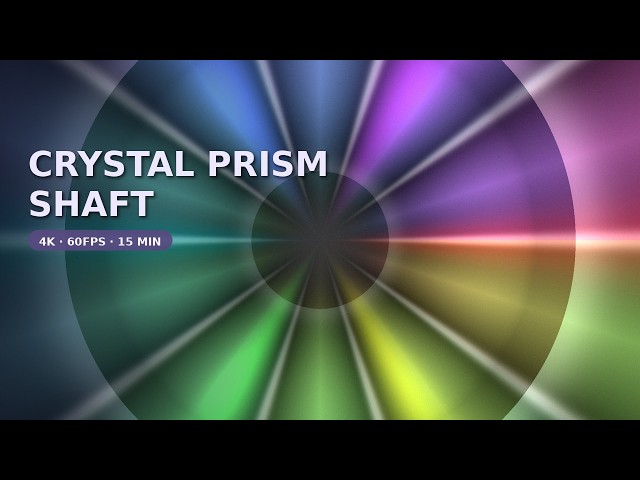 Crystal Prism Shaft | 4K Screensaver Wallpaper Silent Motion Background Loop 15 Minutes 60FPS