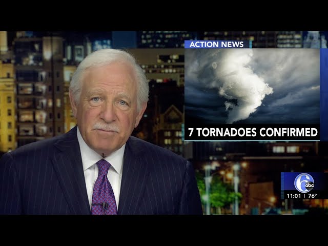 WPVI-TV 6ABC Philadelphia - Tornado Damage Coverage ( July 30 2021 )
