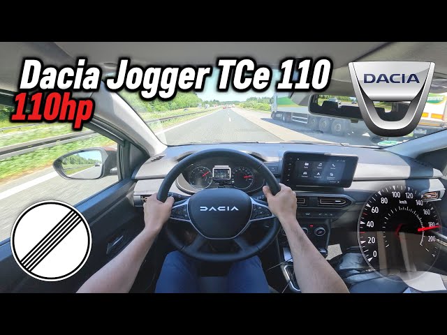 2025 Dacia Jogger TCe 110 7-Seats (110 hp) | POV Autobahn Test Drive in Germany