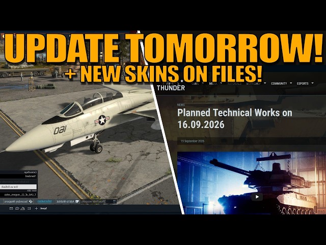 UPDATE TOMORROW! + NEW SKINS ALREADY in the FILES! - War Thunder