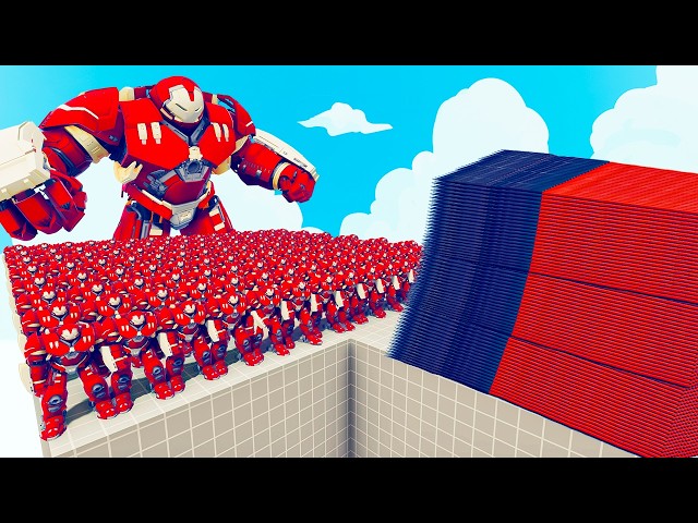 200x HULKBUSTER + 1x GIANT vs EVERY GOD - Totally Accurate Battle Simulator TABS