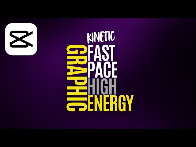 Typography Motion Graphics Animation in CapCut - CapCut Tutorial