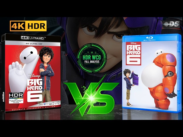 HDR vs SDR | 4K Blu-ray REVIEW |  Dolby Vision & Atmos Analysis  | Big Hero 6 2014