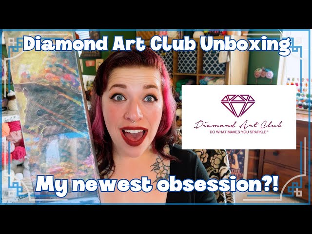 Trying Diamond Art as a beginner! ⎸ Diamond Art Club Unboxing ⎸