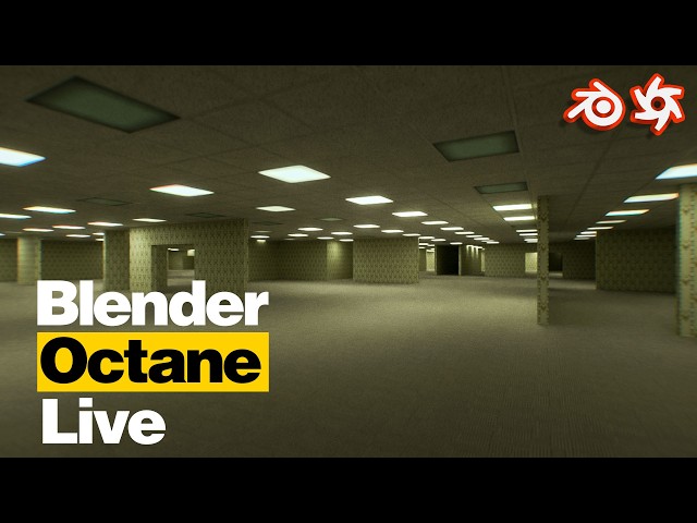 The Backroom in Blender Octane 🔴 [Live]