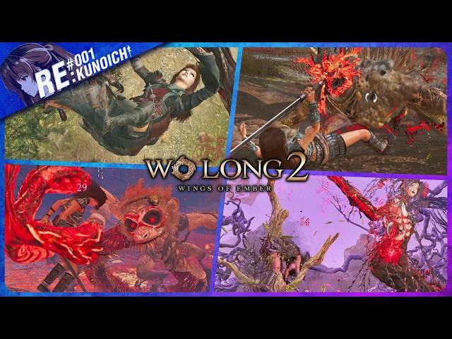 Wo Long 2 α Demo | Battle Maiden Defeat Compilation – Various Grabs