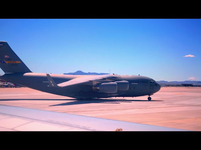Airline Window View LAX to LAS to SDF | HDR 10 bit LOG | Vintage Look Film Grain Dehancer