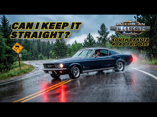 I Took a 1967 Mustang Into the Rain… Big Mistake! | ATS Road Trip DLC