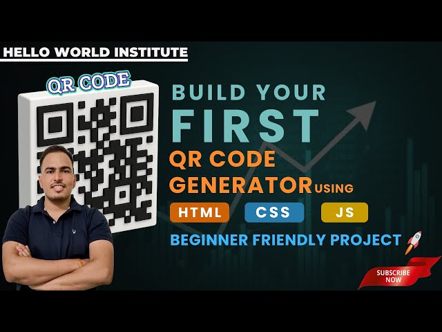 how to create qr code generator using html css JavaScript | javascript tutorial | project | QR Code 