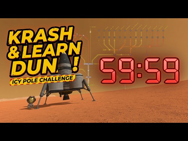 Krash n Learn 3: Can we Build, Launch & Land on Duna Pole in 1 Hours? 🚀 #hdr