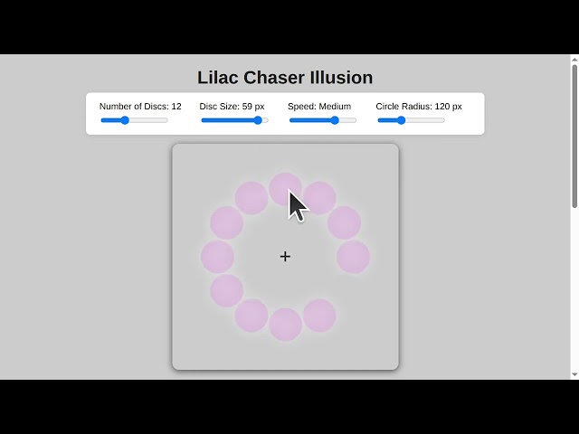 Coding Optical Illusions with AI: Building the Lilac Chaser in JavaScript