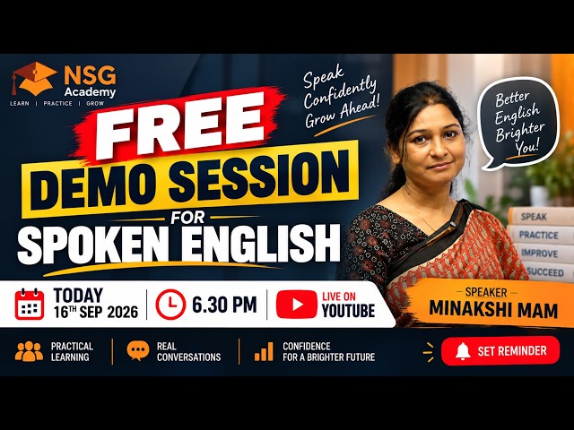 Want to Speak English Fluently? Join This FREE Demo Class! | Minakshi Mam