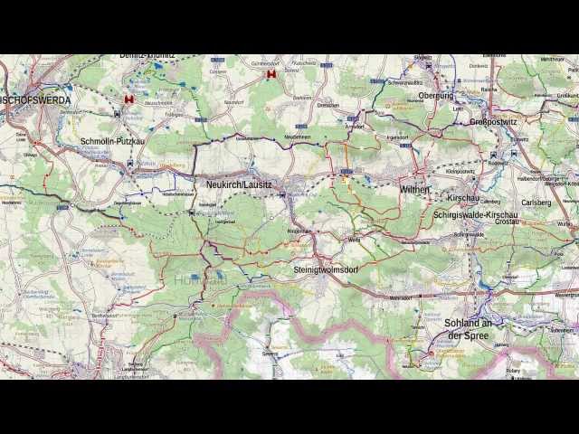 Map1.eu vs Google Maps, Germany (countryside 2)
