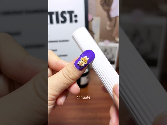 Cute Labubu gel nail stickers#shorts #nailart #gelnail #asmr #fyp #labubu