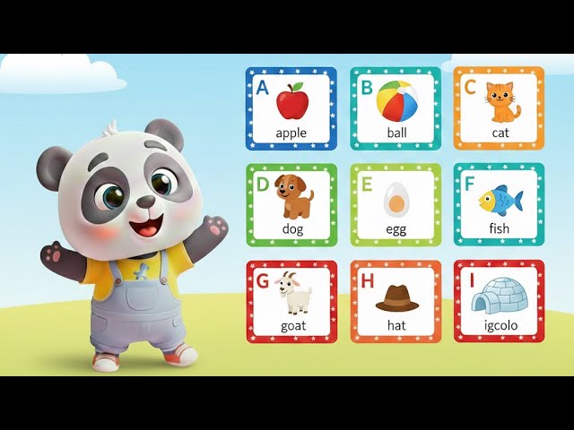 ABC Flashcards for toddlers | Babies first worlds | Learn Alphabet A to Z with Pictures 