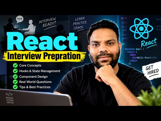 React Interview Preparation 2026 | Core Concepts, Hooks, State Management & Real-World Questions