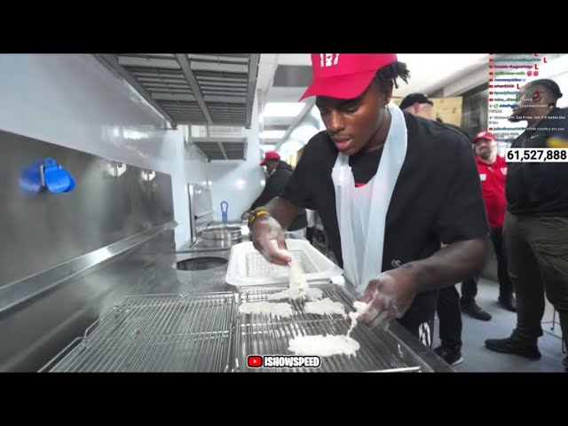 IShowSpeed Learns How To Make KFC Chicken 🍗 