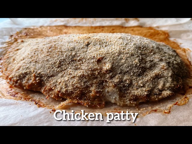 Healthy recipe: protein chicken patty with cheese filling!