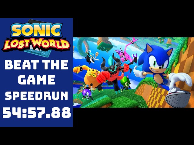 Sonic Lost World Speedrun - 54:57.88