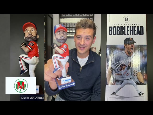 Unboxing: Justin Verlander Tigers finale bobblehead plus merch unveiling for JV weekend celebration