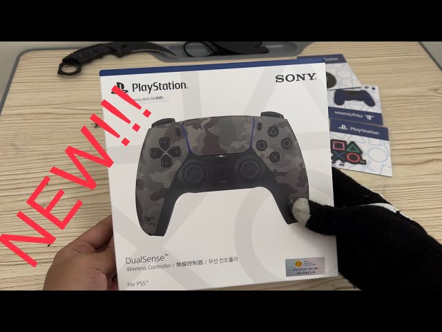(PS5) Dualsense Grey Camouflage Pov Unboxing