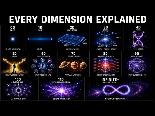 Every DIMENSION Explained in 1 Hour (From 0D to Infinite Dimensions) | FULL DOCUMENTARY