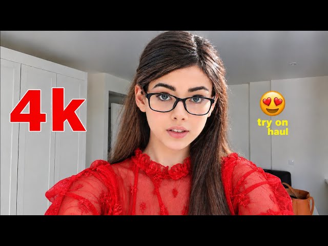 4K Lingerie Try On Haul See Everything Sheer Transparent Micro Bikini & See-through Dresses with me