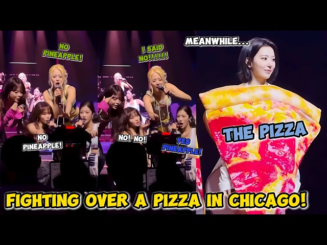 LE SSERAFIM having a fight over a pizza in Chicago (ft. Chase Infiniti)