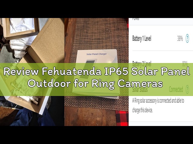Review Fehuatenda IP65 Solar Panel Outdoor for Ring Cameras (White 2P) Spotlight Cam Plus/Pro Stick