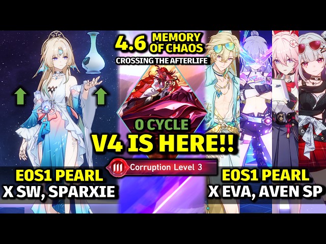 V4 IS HERE! NEW MOC 12 | E0S1 Pearl x SW999, Evanescia, Aventurine SP, Sparxie | HSR 4.6