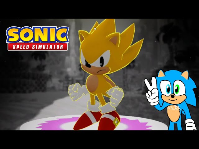 Sonic Speed Simulator Classic Super Sonic Unlocked & Showcasing Him