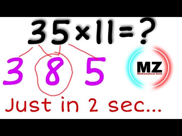 How To Multiply Any Number By 11 Fast Maths Tricks With Animation || Unlimited math trick ||