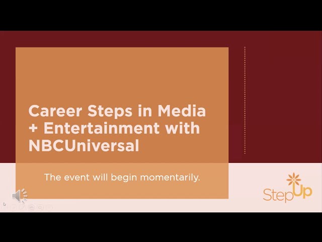 Career Steps in Media + Entertainment with NBCUniversal