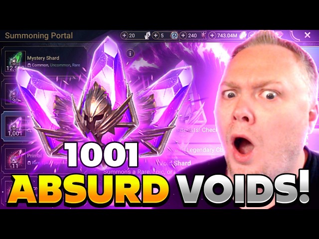 1,001 VOID SHARDS + A Promo Code You Don't Want to Miss!  Raid: Shadow Legends