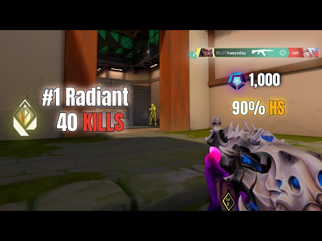 40 Kill RADIANT Reyna VOD Review | INSANE Aim & Mechanics | Valorant Visual Guide (2025)
