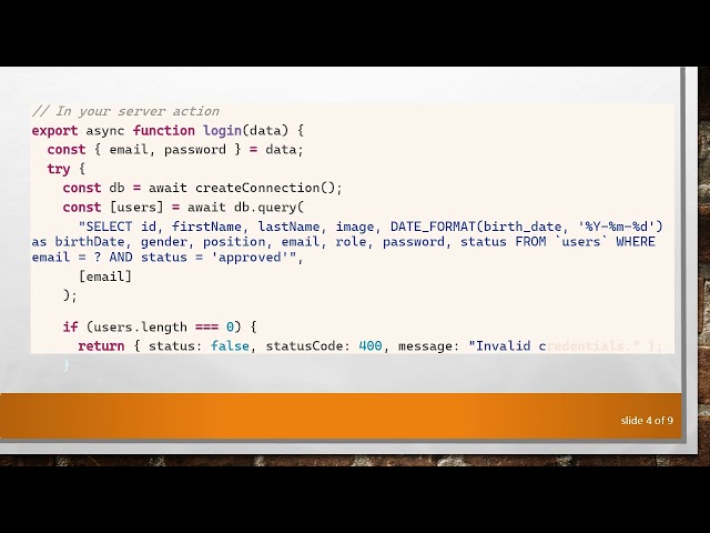 Handling POST Requests with Server Actions in Next.js and MySQL