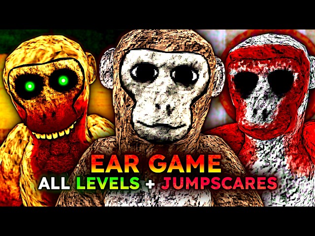 ROBLOX - Ear Game - ALL LEVELS + JUMPSCARES - [Full Walkthrough]