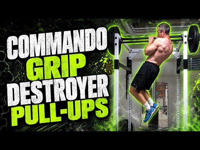 Commando Barbell Clamp Pull-Ups: Insane Grip and Arm Growth