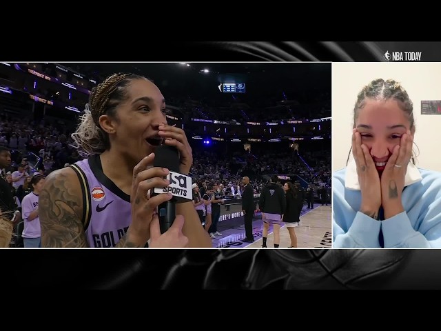 'My intrusive thoughts keep winning' - Gabby Williams reacts to her iconic interviews 😂 | NBA Today
